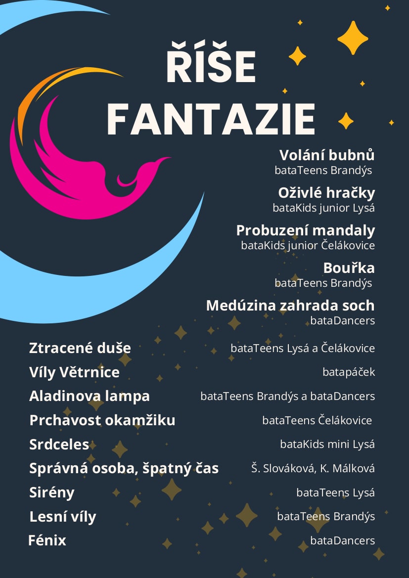 Program vystoupení Říše fantazie